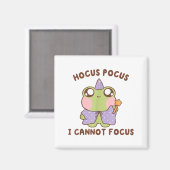 I Cannot Focus Funny Adhd Sitive Frog Magneet (Voorkant / Achterkant)