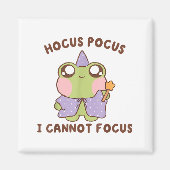 I Cannot Focus Funny Adhd Sitive Frog  Magneet (Voorkant)