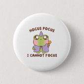 I Cannot Focus Funny Adhd Sitive Frog  Ronde Button 5,7 Cm (Voorkant)