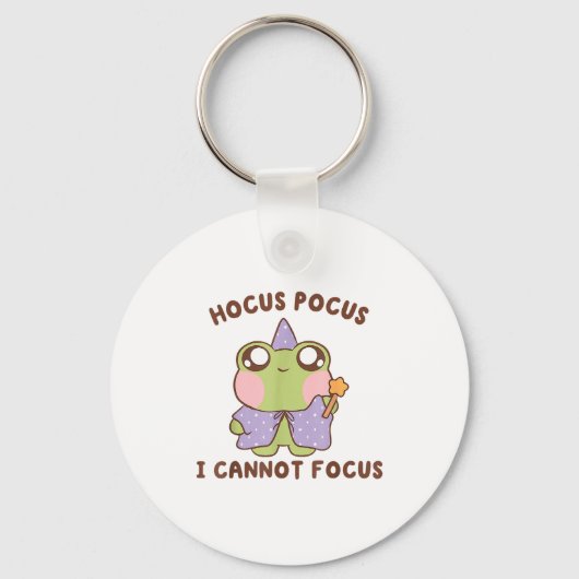 I Cannot Focus Funny Adhd Sitive Frog Sleutelhanger (Voorkant)