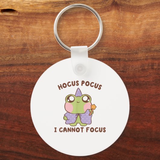 I Cannot Focus Funny Adhd Sitive Frog Sleutelhanger (Voorkant)