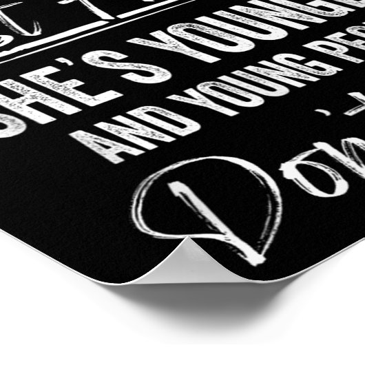 I Can't Argue With My Friend She's Younger Matchin Poster (Hoek)