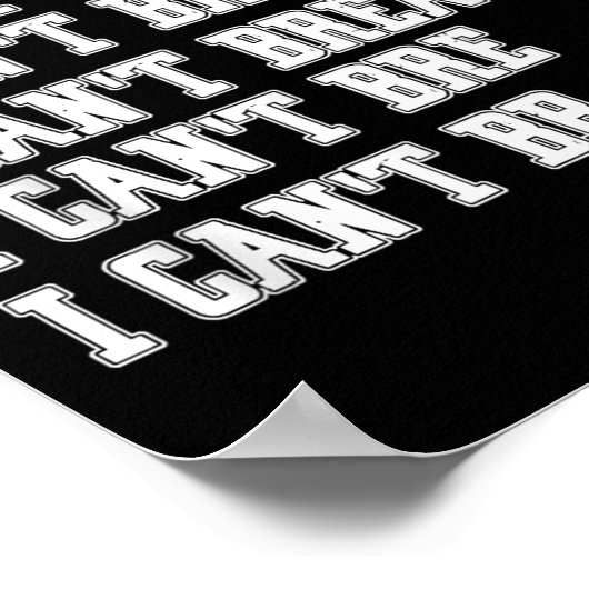 I Cant Breathe Poster (Hoek)