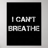 I Can't Breathe, Protest And Equal Rights Poster (Voorkant)