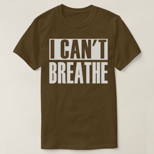 I Cant Breathe T-shirt (Design voorkant)