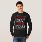 I Can't Count Your Fingers Braille Blind Awareness T-shirt (Voorkant volledig)
