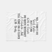 I Can't Do Social Media But Hilarious Quotes  Fleece Deken (Voorkant (Horizontaal))