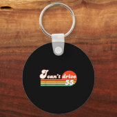 I Cant Drive 55 Bday Retro Birthday Party Men Wome Sleutelhanger (Voorkant)