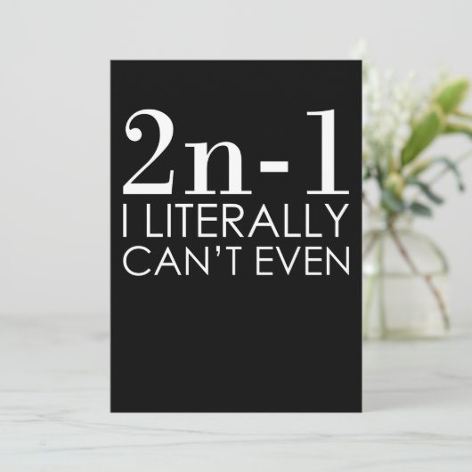 I Can't Even Math Teacher Mathematics Maths Bedankkaart (Staand voorkant)