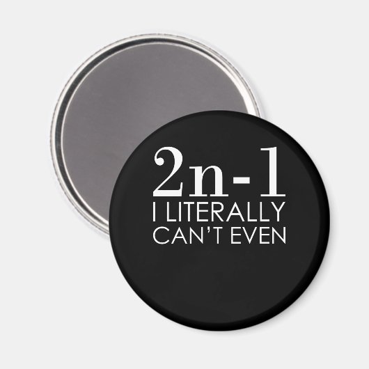 I Can't Even Math Teacher Mathematics Maths Magneet (Voorkant / Achterkant)