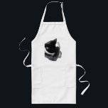 I Can't Even Right Meow Lang Schort<br><div class="desc">Introducing Binx... This humorous image features a black-and-white tuxedo cat curled up with one paw dramatically covering his face, as if he has completely given up on the day. With his head tucked down and eyes hidden, the cat looks adorably fed up—like he just heard the most ridiculous thing imaginable...</div>