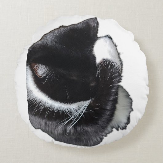 I Can't Even Right Meow Rond Kussen (Voorkant)