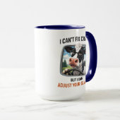 I Can't Fix Crazy but I Adjust Your Glasses Mok (Voorkant rechts)