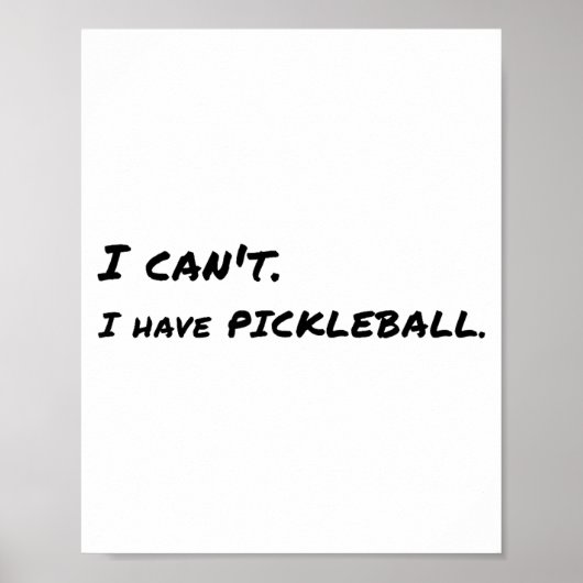 I Can't, Have Ckleball Poster (Voorkant)
