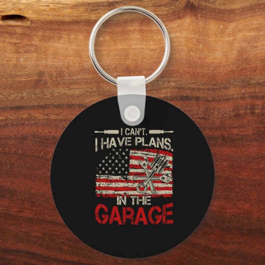 I Cant Have Plans Garage-shirt Men Funny Mechanic  Sleutelhanger (Voorkant)