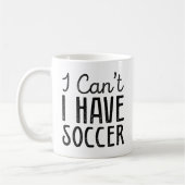 I Can't I Have Soccer Koffiemok (Links)