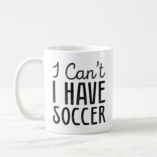 I Can't I Have Soccer Koffiemok (Links)