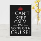 I Can't Keep Calm I'm Going On A Cruise Family Gif Kaart (Gele Bloem)