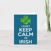 I Can't Keep Calm I'm Irish St Patrick's Day Funny Kaart (Voorkant)