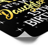 I Cant Keep Calm Its My Daughter 15th Birthday Par Poster (Hoek)