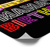 I Cant Keep Calm Its My Mama's Birthday Poster (Hoek)