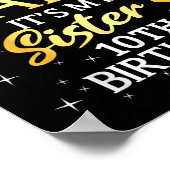 I Cant Keep Calm Its My Sister 10th Birthday Party Poster (Hoek)