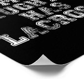 I Can't My Daughter Has Lacrosse Lax Mom Dad  Poster (Hoek)