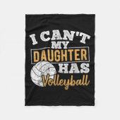 I Cant My Daughter Has Volleyball - Netball Traini Fleece Deken (Voorkant)