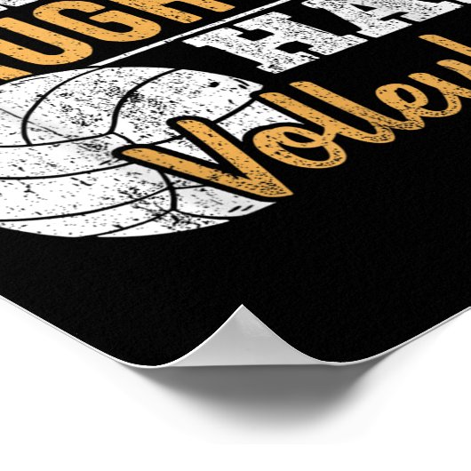 I Cant My Daughter Has Volleyball - Netball Traini Poster (Hoek)