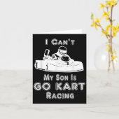 I Can't My Son Is Go Kart Racing Kaart (Gele Bloem)