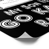 I Can't My Son Is Go Kart Racing Poster (Hoek)