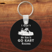 I Can't My Son Is Go Kart Racing Sleutelhanger (Voorkant)