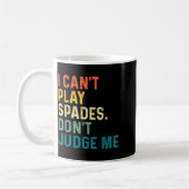 I Can't Play Spades. Don't Judge Me Apparel Koffiemok (Links)