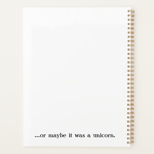 I Can't Remember the Title, But... Planner (Achterkant)