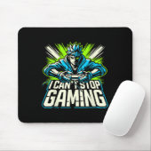 I Can't Stop Gaming Funny Gamer Graphic Amine Vide Muismat (Met muis)
