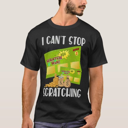 I Can't Stop Scratching Men Women  Bingo  5 T-shirt (Voorkant)