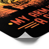 I Can't Work Today My Arm In A Cast Funny Fishing  Poster (Hoek)