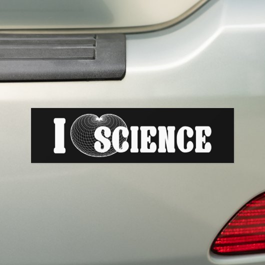 I Cardioid Science Bumpersticker (Op auto)