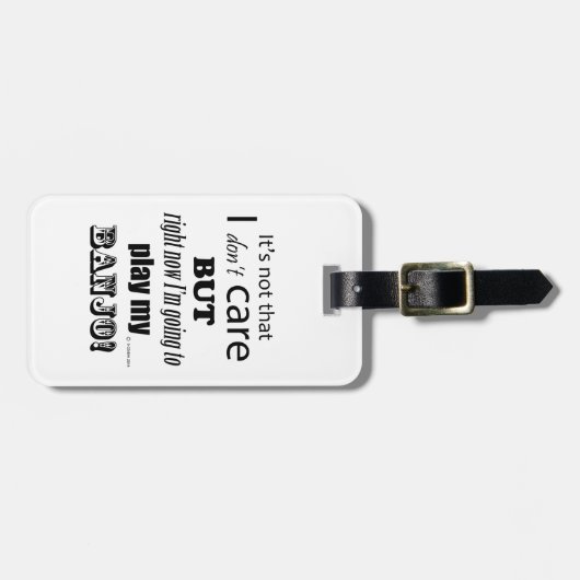 I Care Banjo Bagagelabel (Voorkant horizontaal)