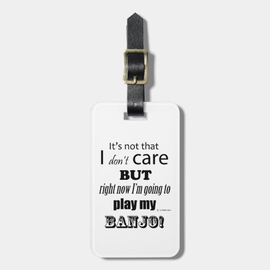 I Care Banjo Bagagelabel (Voorkant verticaal)