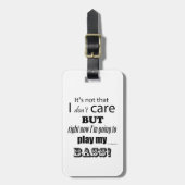 I Care Bass Bagagelabel (Voorkant verticaal)