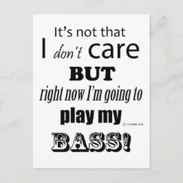 I Care Bass Briefkaart