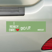 I Care Bumpersticker (Op auto)