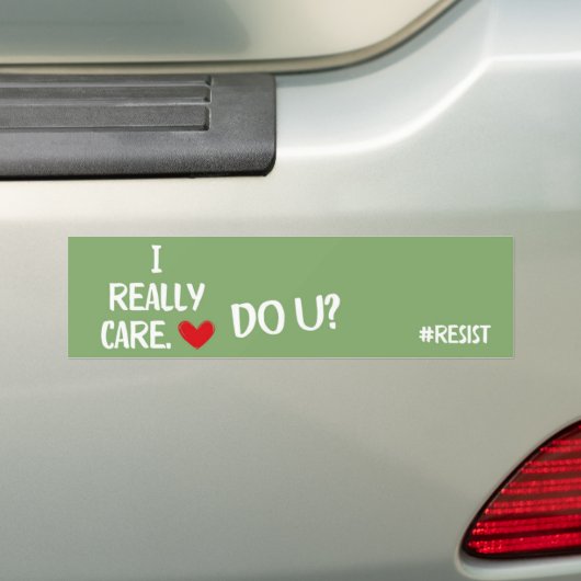 I Care Bumpersticker (Op auto)