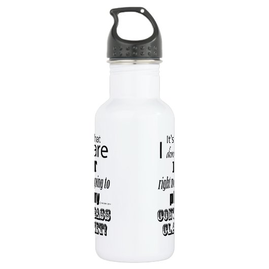 I Care Contrabass Clarinet Waterfles (Achterkant)
