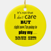 I Care-drumset Keramisch Ornament (Achterkant)