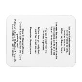 'I Care'-gedicht Magneet (Horizontaal)