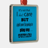I Care Guitar Metalen Ornament (Rechts)