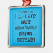 I Care Guitar Metalen Ornament (Links)