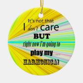 I Care Harmonica Keramisch Ornament (Voorkant)